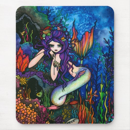 "Shannon" Mermaid Fantasy Fairy Muismat (Voorkant)