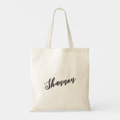Shannon  Script Design Canvas tas (Achterkant)