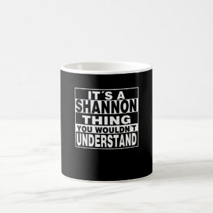 SHANNON Surname Personalized Gift Koffiemok