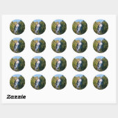 Shannon-waterval, Squamish, Canada  Ronde Sticker (Vel)