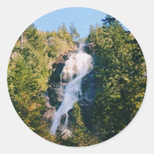 Shannon-waterval, Squamish, Canada Ronde Sticker