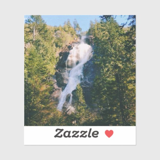 Shannon-waterval, Squamish, Canada  Sticker (Vel)