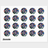"Shannon" Zeemeermin Fantasy Fairy Ronde Sticker (Vel)