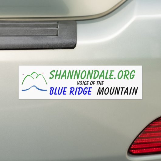 Shannondale.org Bumper Stcker w/Logo Bumpersticker (Op auto)