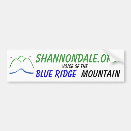 Shannondale.org Bumper Stcker w/Logo Bumpersticker (Voorkant)