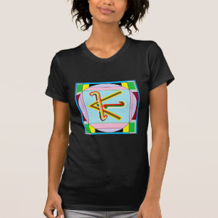 Shanti, d.w.z. vrede: Karuna Reiki symbool voor ge T-shirt