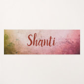 "Shanti" Hindi voor Vrede Lovely Yogamat (Voorkant (horizontaal))