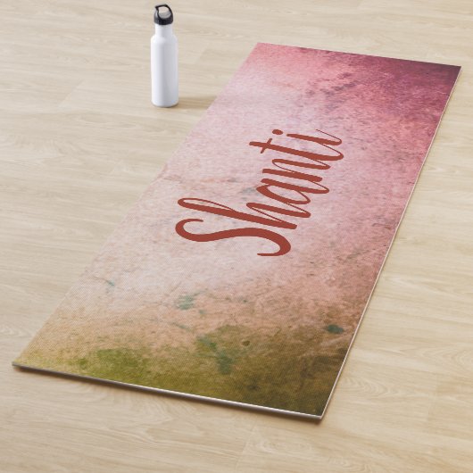 "Shanti" Hindi voor Vrede Lovely Yogamat (In situ)