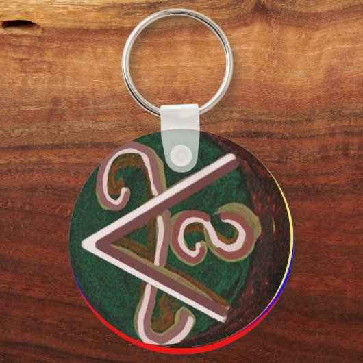 Shanti = Vrede Sleutelhanger (Voorkant)