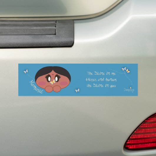Shanti's Namaste Bumpersticker (Op auto)