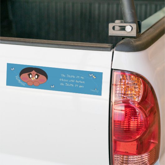 Shanti's Namaste Bumpersticker (Op Truck)