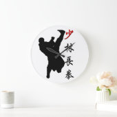 Shao Lin Long Fist Boxing Clock Grote Klok (Huis)