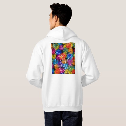 Shaoguan China City Map Hoodie (Achterkant volledig)