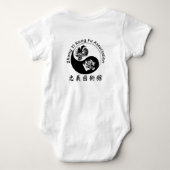 Shaolin Baby Bodysuit (Achterkant)