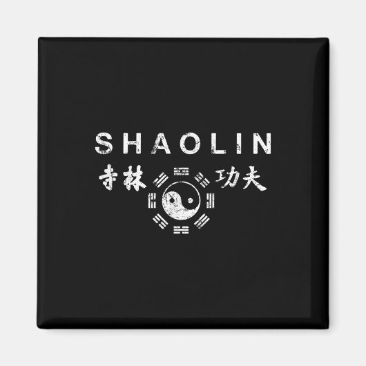 Shaolin Kung Fu Chinese krijgskunst Magneet (Voorkant)