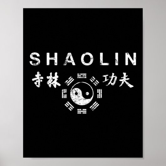 Shaolin Kung Fu Chinese krijgskunst Poster (Voorkant)