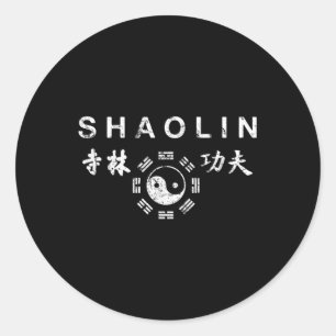 Shaolin Kung Fu Chinese krijgskunst Ronde Sticker