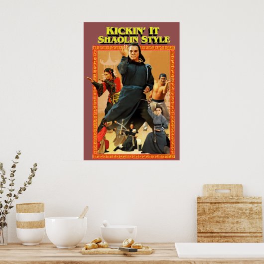 Shaolin Kung Fu Poster (Keuken)