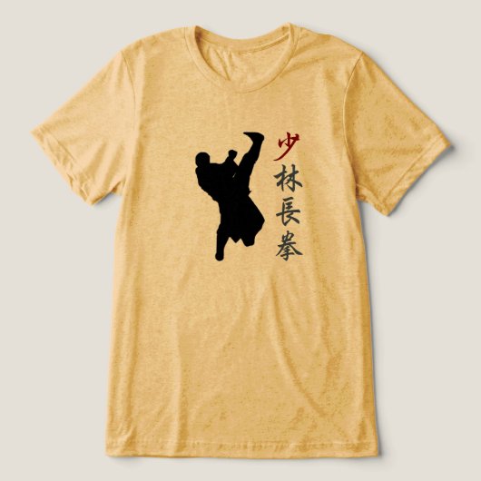 Shaolin Kung Fu Tri-Blend Shirt (Design voorkant)