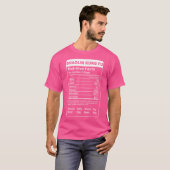Shaolin Kung Fu Voedingsfeiten T-shirt (Voorkant volledig)