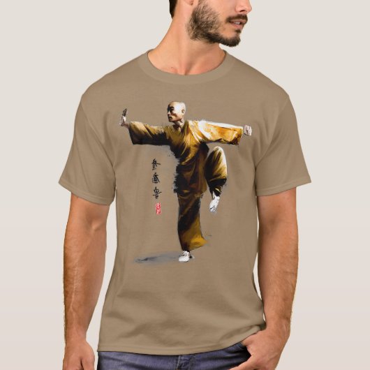 Shaolin Kung Fu wit Gift voor mannen vrouwen kinde T-shirt (Voorkant)