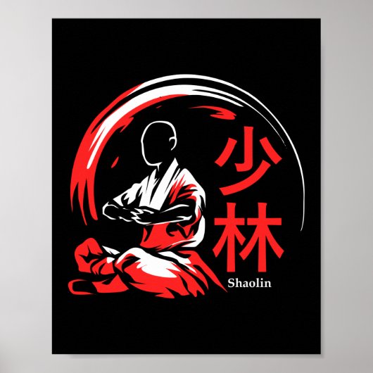 Shaolin Martial Arts Kung Fu Poster (Voorkant)