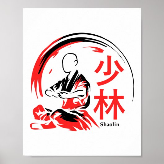 Shaolin Martial Arts Kung Fu Poster (Voorkant)