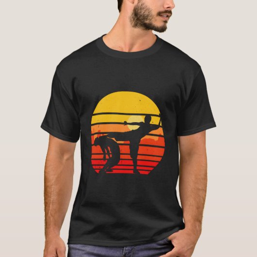 Shaolin Monk Wu-Yi Kung Fu Retro Martial A T-shirt (Voorkant)