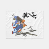 Shaolin Monks T Shirt Fleece Deken (Voorkant (Horizontaal))