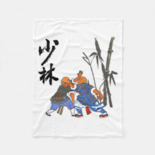 Shaolin Monks T Shirt Fleece Deken