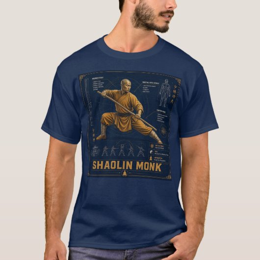 Shaolin Monnik T-shirt (Voorkant)