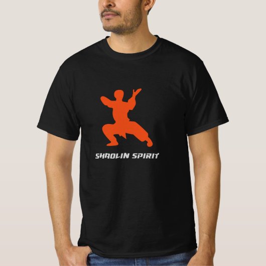 Shaolin Spirit Kung Fu Krijger T-shirt (Voorkant)
