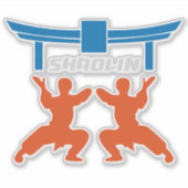 Shaolin Tempel Martial Arts Sticker (Voorkant)