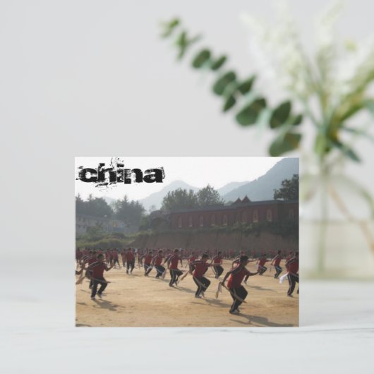 Shaolin Temple Briefkaart (Staand voorkant)