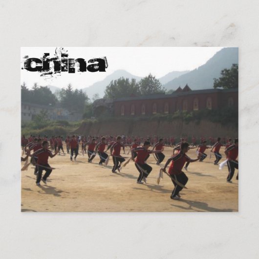 Shaolin Temple Briefkaart (Voorkant)