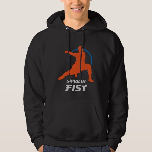 Shaolin Vuist Kung Fu Krijger Hoodie (Voorkant)