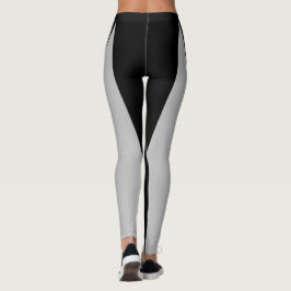 Shape & Curves Two Color Leggings - Zwart & Grijs