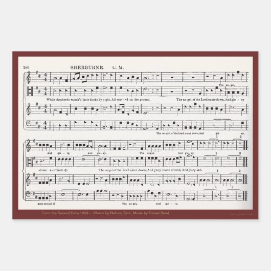 Shape Note Inpakpapier Vel (Voorkant)