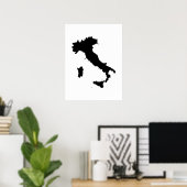 Shape of Italy Poster (Thuiskantoor)