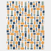 Shape Pattern Fleece Deken (Voorkant)