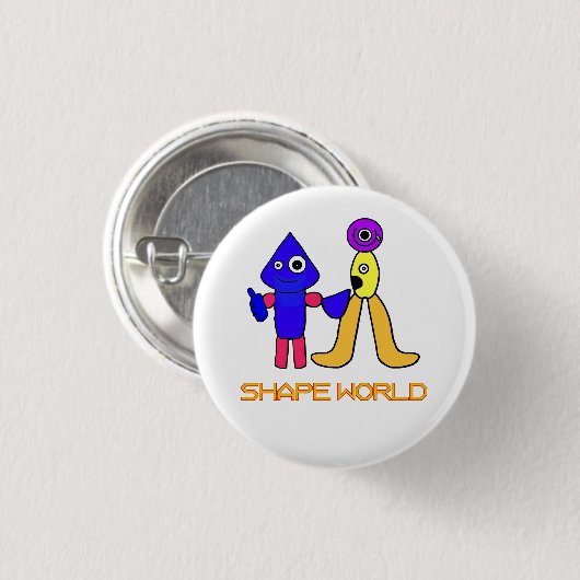 Shape World Ronde Button 3,2 Cm (Voorkant /achterkant)