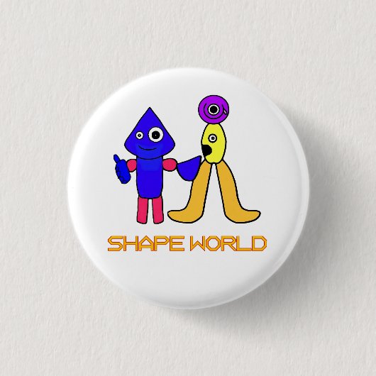 Shape World Ronde Button 3,2 Cm (Voorkant)