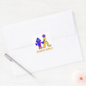 Shape World Vierkante Sticker (Envelop)