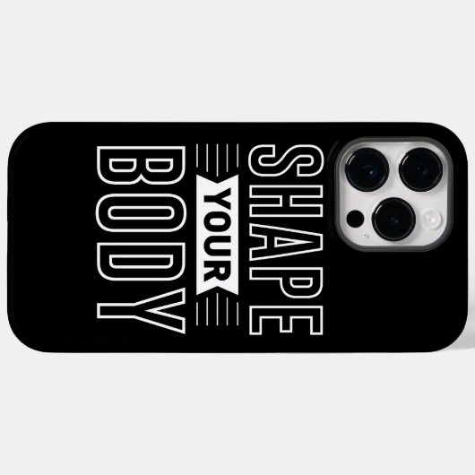 SHAPE YOUR BODY Case-Mate iPhone CASE (Achterkant (horizontaal))