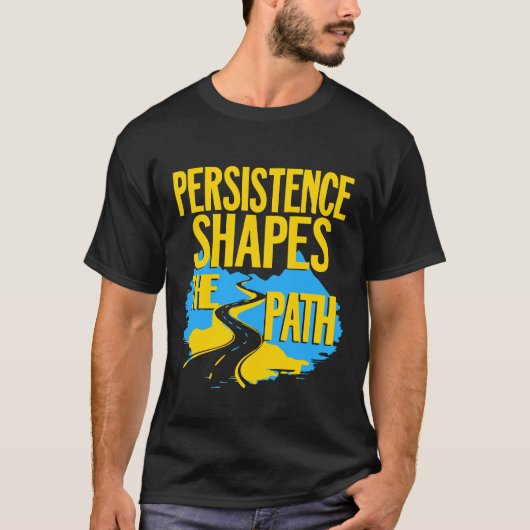 Shape Your Destiny - Typografie van het bochtige p T-shirt (Voorkant)