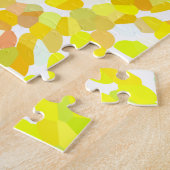 Shaped Rainbow Gradient Abstract kleurig Jigzaag P Legpuzzel (Zijkant)