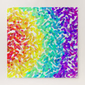 Shaped Rainbow Gradient Abstract kleurig Jigzaag P Legpuzzel (Horizontaal)