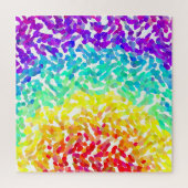 Shaped Rainbow Gradient Abstract kleurig Jigzaag P Legpuzzel (Verticaal)