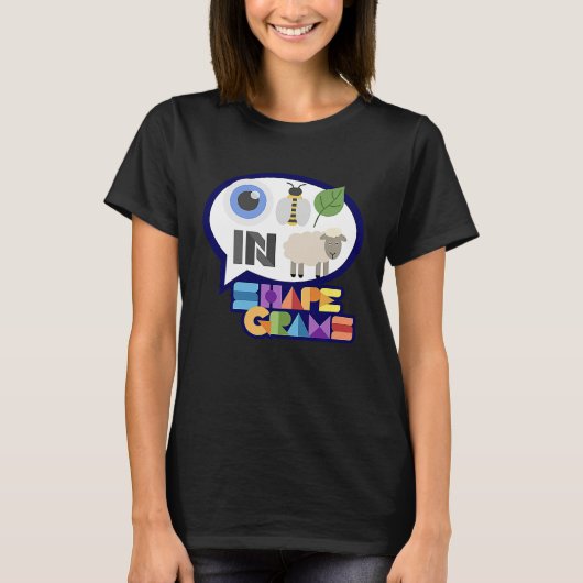 Shapegrams Eye Bee Leaf in Ewe T-shirt (Voorkant)