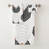 Shapes and Colors Bath Towel Set Bad Handdoek (Insitu)